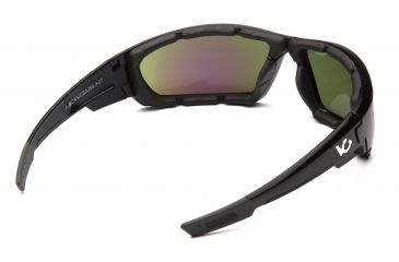 Image of Venture Gear Brevard Safety Glasses - Green Mirror Anti-Fog Lens, Shiny Black Frame, VGSB1057DT