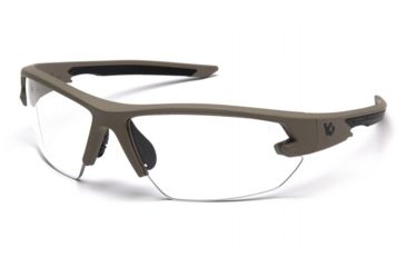 Image of Venture Gear Tactical Semtex 2.0 Safety Glasses w/Clear Anti-Fog Lens, Tan, Universal VGST1410T