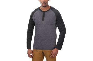 Image of Vertx Action Weaponguard Henley - Mens, Heather Charcoal/Black, Large, F1 VTX1460 HCH/BK LARGE