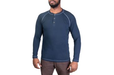 Image of Vertx Action Weaponguard Henley - Mens, Heather Indigo/Indigo, Large, F1 VTX1460 HIN/IN LARGE