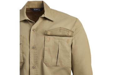 Image of Vertx Fusion Flex Long Sleeve Shirt, Desert Tan - VTX8240DT2XLLONG