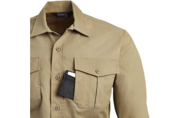 Image of Vertx Fusion Flex Long Sleeve Shirt, Desert Tan - VTX8240DT2XLLONG