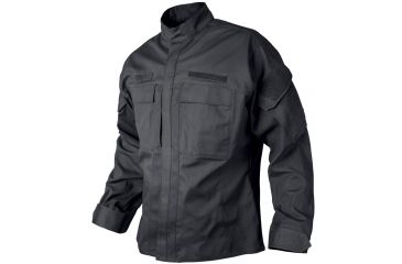 Image of Vertx Men's  Recon Polyester/Cotton Ripstop Garrison Shirt, Black, Xlarge Reg F1 VTX8821 BK XLARGE REG