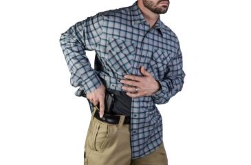 Image of Vertx Men's  Weapon Guard Long Sleeve Guardian Shirt, Blue Plaid, Extra Large Regular F1 VTX1440 BLP XLARGE REG