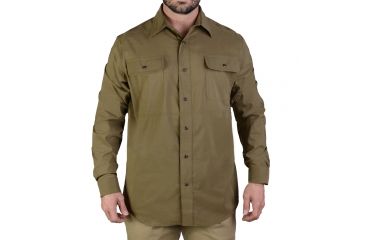 Image of Vertx Men's  Weapon Guard Long Sleeve Guardian Shirt, Olive, Extra Large Regular F1 VTX1440 OG XLARGE REG