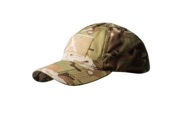 Image of Mens Multicam Cap with Velcro Patch and Embroidery, Multicam, OSFA