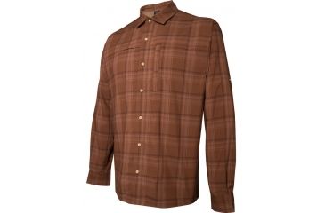 Image of Vertx Mens Long Sleeve Speed Concealed Carry 37.5 Active Particle Technology Rayon/Poly Shirt, Bark, LARGE REG F1 VTX1420 BA LARGE REG