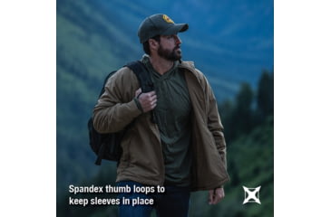 Image of Vertx Merino Base Layer Hoody - Mens, Ranger Green, Small, VTX1529RGNSMALLNA