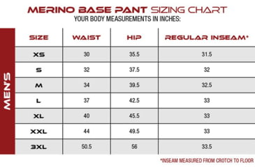 Image of Vertx Merino Base Layer Pant - Mens, Small, VTX1705RGNSMALLNA