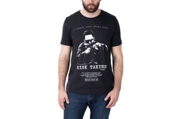 Image of Vertx Risk Takers Graphic Tee T-Shirt - Mens, Vintage Black, Large, F1 VTXS0006 VBK LARGE