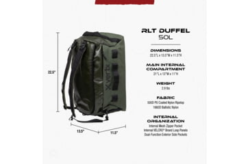 Image of Vertx RLT 50L Duffel, OD Green, F1 VTX5096 OD NA N/A