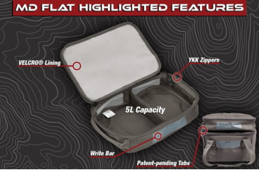 Image of Vertx Vtac Stackable Medium Flat Storage Cube, Snow Line Grey, F1 VTX5702 SLG NA