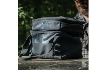 Image of Vertx Vtac Stackable Medium Flat Storage Cube, Snow Line Grey, F1 VTX5702 SLG NA