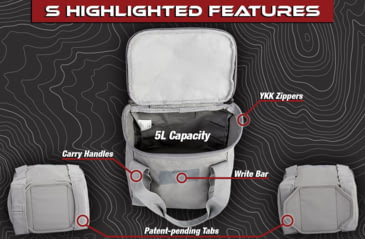 Image of Vertx Vtac Stackable Small Storage Cube, Peak Grey, F1 VTX5701 PGY NA