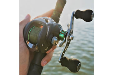 Image of Vexan StrikeBack Rod &amp; Reel Combos, 10 in, 6 ft 10 in, Casting, Medium Action, 7-1 Reel, Black/Green, UU-9JOJ-55N1