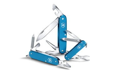 Image of Victorinox Classic Alox Limited Edition 2020 Swiss Pocket Knife, Ribbed, Aqua Blue, 58mm, 0.6221.L20