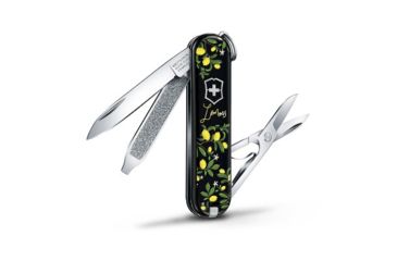 Image of Victorinox Classic SD Small Pocket Knife with Scissors and Screwdriver, When Life Gives You Lemons, 58mm 0.6223.L1905US2