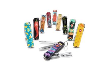 Image of Victorinox Classic SD Small Pocket Knife with Scissors and Screwdriver, Burger Bar, 58mm 0.6223.L1906US2