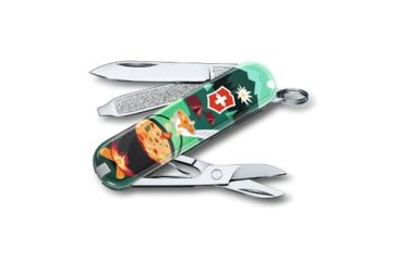 Image of Victorinox Classic SD Small Pocket Knife with Scissors and Screwdriver, Swiss Mountain Dinner, 58mm 0.6223.L1907US2