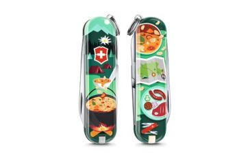 Image of Victorinox Classic SD Small Pocket Knife with Scissors and Screwdriver, Swiss Mountain Dinner, 58mm 0.6223.L1907US2