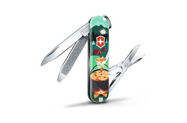 Image of Victorinox Classic SD Small Pocket Knife with Scissors and Screwdriver, Swiss Mountain Dinner, 58mm 0.6223.L1907US2