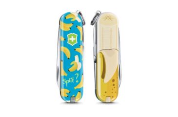 Image of Victorinox Classic SD Small Pocket Knife with Scissors and Screwdriver, Banana Split, 58mm 0.6223.L1908US2