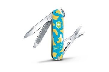 Image of Victorinox Classic SD Small Pocket Knife with Scissors and Screwdriver, Banana Split, 58mm 0.6223.L1908US2