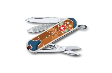 Image of Victorinox Classic SD Small Pocket Knife with Scissors and Screwdriver, Gingerbread Love, 58mm 0.6223.L1909US2