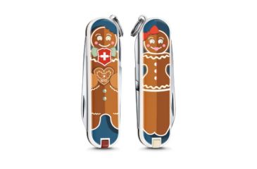 Image of Victorinox Classic SD Small Pocket Knife with Scissors and Screwdriver, Gingerbread Love, 58mm 0.6223.L1909US2