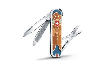 Image of Victorinox Classic SD Small Pocket Knife with Scissors and Screwdriver, Gingerbread Love, 58mm 0.6223.L1909US2