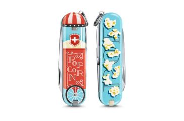 Image of Victorinox Classic SD Small Pocket Knife with Scissors and Screwdriver, Let It Pop, 58mm 0.6223.L1910US2