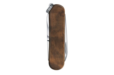 Image of Victorinox Classic SD Wood Stainless Steel Swiss Army Knife, Walnut, 58mm, 0.6221.63-X1