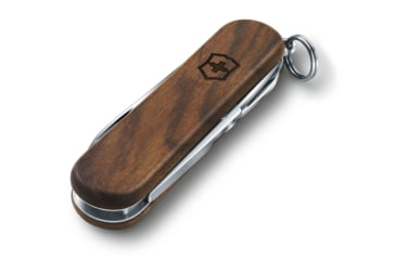Image of Victorinox Classic SD Wood Stainless Steel Swiss Army Knife, Walnut, 58mm, 0.6221.63-X1