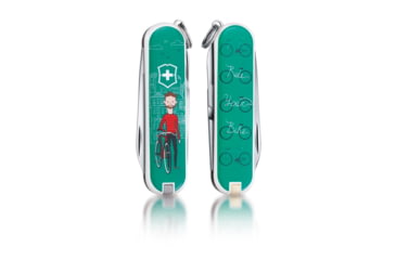 Image of Victorinox Classic Swiss Army Pocket Knife, Ride Your Bike, SMALL 0.6223.L1508US2