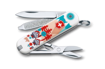 Image of Victorinox Classic Swiss Army Pocket Knife, Swiss Village, SMALL 0.6223.L1510US2