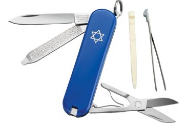 Image of Victorinox Classic SD Star of David Swiss Army Knife Blue 0.6223.02R1-X1