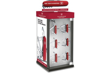 Image of Victorinox Rotating Display With Storage, 12in X 12in X 24in, Comes With 20 4Mm Magnets, 20 7Mm Magnets, One Set Of Magnetic Price Tags, Knives Pictured Not Included, 9.5314.2