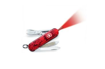 Image of Victorinox Signature Lite Knife - Red LED-Translucent Ruby