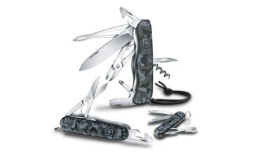 Image of Victorinox Skipper Large Pocket Knife for Sailing, Navy Camo, 111mm 0.8593.W942-X1