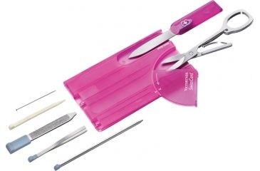 Image of Victorinox SwissCard Translucent Swiss Army Multi Tools Pink 53930