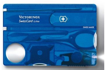 Image of Victorinox SwissCard Lite White Light Swiss Army Multi Tools Sapphire 53332