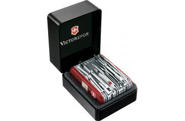 Image of Victorinox SwissChamp XAVT Translucent Swiss Army Knife Ruby 53509