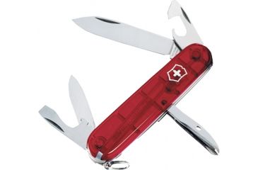 Image of Victorinox Tinker Translucent Swiss Army Knife Ruby 53111