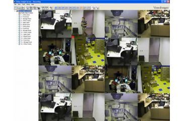 Image of Video Insight IP Camera software with 2 cameras on one server 