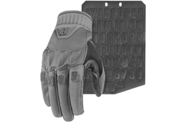 Image of Viktos Kadre Gloves w/ Moralphabet, Greyman, Large, 1203604