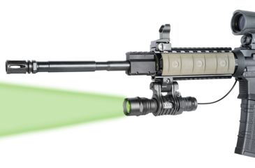 Image of Viridian V100 Long Range Green LED Illuminating Flashlight,200 Yard Range w/3 Mounts and Pressure Switch 980-0009