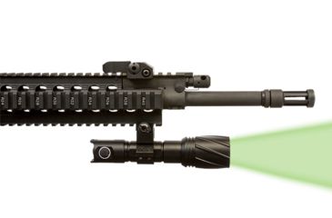 Image of Viridian Weapon Technologies V210 Long Range LED Illuminating Flashlight w/ Manual Zoom and Universal Mount battery, Charger and Remote Switch, Green Beam, 980-0017