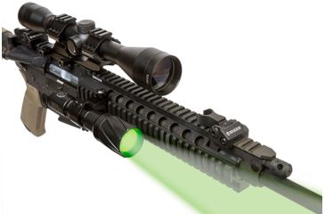 Image of Viridian Weapon Technologies V210 Long Range LED Illuminating Flashlight w/ Manual Zoom and Universal Mount battery, Charger and Remote Switch, Green Beam, 980-0017