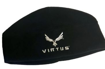 Image of Virtus Wide Banded Fleece Beanie,Black, 001BV