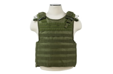 Image of VISM MOLLE Quick Release Plate Carrier Vest, Green CVPCVQR2964G